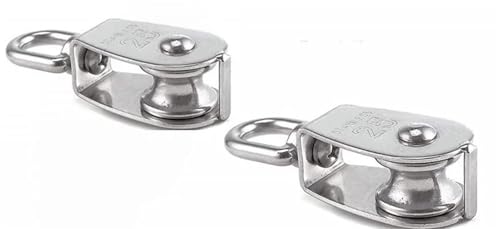 Poulies de levage M32 inox pour cordes et poteaux de tente 5PCS