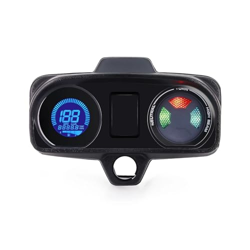 Compteur vitesse moto kilométrique numérique à 7 couleurs et jauge de carburant ODO