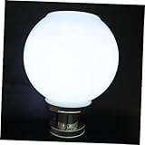 SEWACC Ball Shaped Solar Power Lamp Outdoor Courtyard Wall Light for Garden Easy Installation White Lighting Tool