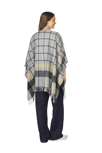 Image of Women's Shawl Wrap Poncho Ruana Cape Cardigan Sweater Open Front for Fall Winter Spring