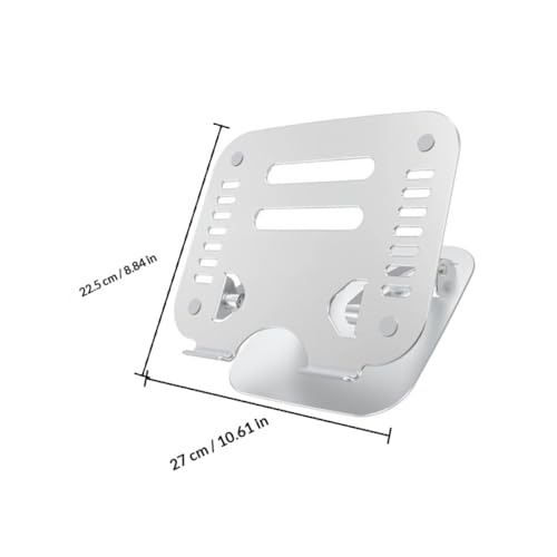 Base ajustable plegable de aluminio para laptop Operitacx miniatura 2
