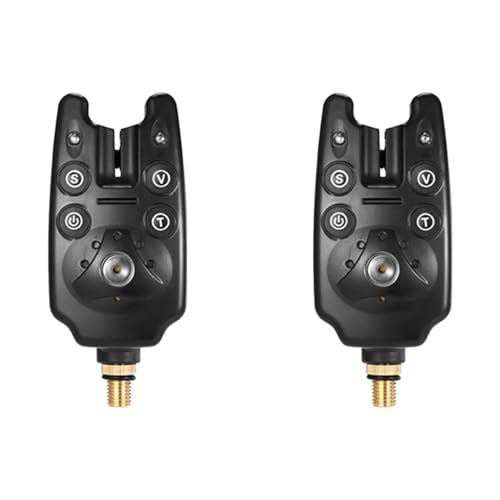 Wuden 2X Carp Fishing Bite Alarm with Volume Sensitivity Control LED Indicator Fishing Electronic Alarm