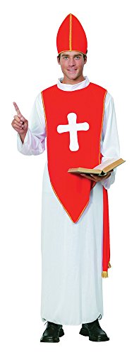 Bristol Novelty- Costume Vescovo, Colore Rosso