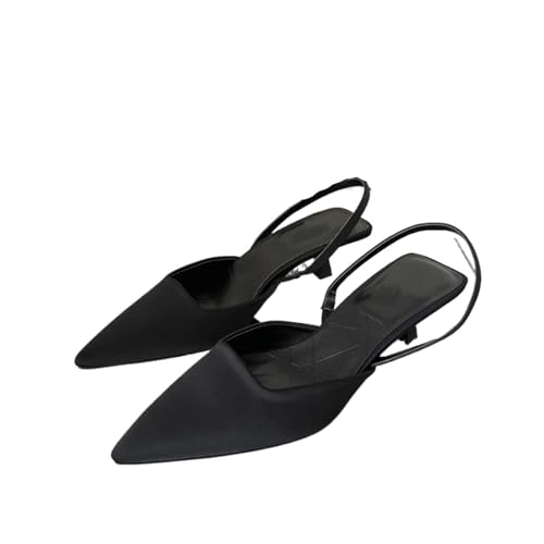 Chaussures des femmes slingback rose aux finitions soignées