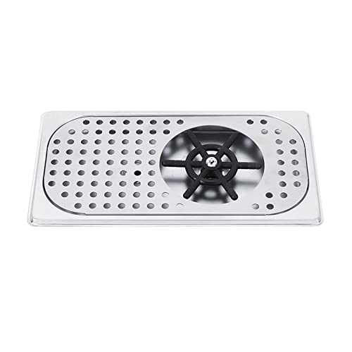 Glass Rinser, Stainless Steel Milk Jug Tea Cup Washer Cleaner Pitcher Rinser Sink Attachment for Home Kitchen Bar Coffee Shop