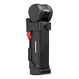 TRELOCK FS 580/90 TORO Faltschloss – Länge 90 cm – Sicherheitsstufe 15 – inkl. X-Press Halter – Fach für Tracking Tag, Schwarz - 2