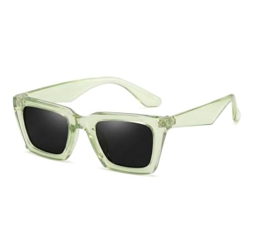 Image of Retro Vintage Rectangilar Thick Abstract UV-Protected Sunglasses For Men And Women