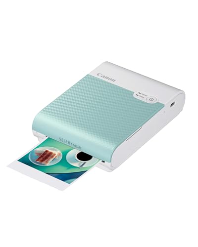 Canon SELPHY SQUARE QX10 mobiler Fotodrucker inkl. Starterset für 3 Ausdrucke mit Kleberückseite...