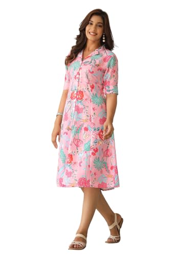Image of GRECIILOOKS Printed Maxi Dress for Women | Trendy Long One Piece Summer Outfit | Lightweight Flared Dress for Casual & Holiday