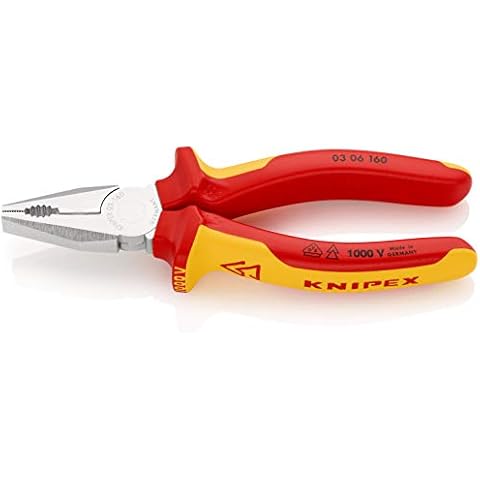 KNIPEX Alicate Universal Cromado, Aislados con Fundas Multicomponentes, 160 mm Cover