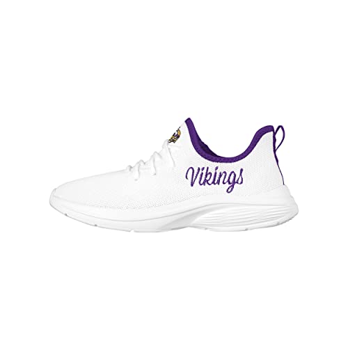 Image of FOCO NFL Womens NFL Team Logo White Athletic Shoes Sneakers