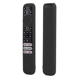 RC923 Remote Cover, Case for TCL RC902V RC902V1 FMR1 / RC833 GUB1 (2023) TCL LED Smart TV Remote Control Silicone Skin – Black