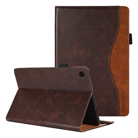 CASAFUNY Hülle für Samsung Galaxy Tab A8 10.5 Zoll SM-X200/X205/X207, Premium PU Leder Business Multi-Winkel Folio Schutzhülle Dokumentschlitze Cover Cover