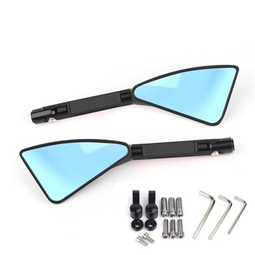 XJTUVWXYA に適合 カワサキ Z900 Z1000 Z800 Z750 Z650 Z300 Z250 Z125 ユニバーサル バイク ミラー CNC サイド リアビュー(Black Big-Mirror)