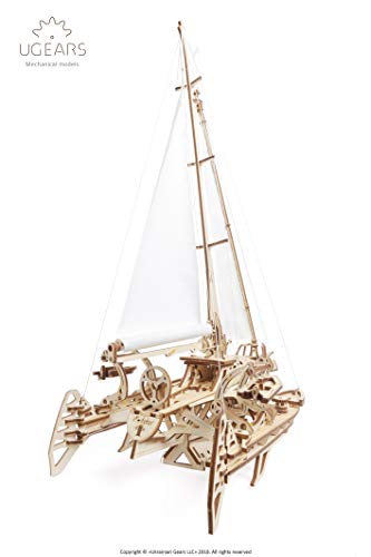 UGEARS-3D-puzzel-Trimaran-Merihobus-schip-zeilboot-houten-puzzel-modelbouwset-denkspel-DIY-puzzel-educatief-speelgoed-milieuvriendelijke-houten-modelbouwset-voor-volwassenen-en-kinderen