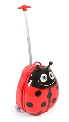 Bouncie Kinder-Trolley Mit 3D-marienkäfer-Motiv, Kindergepäck Children's Luggage, 40 cm, Ladybird, 40cm/15.75", Children's Luggage4