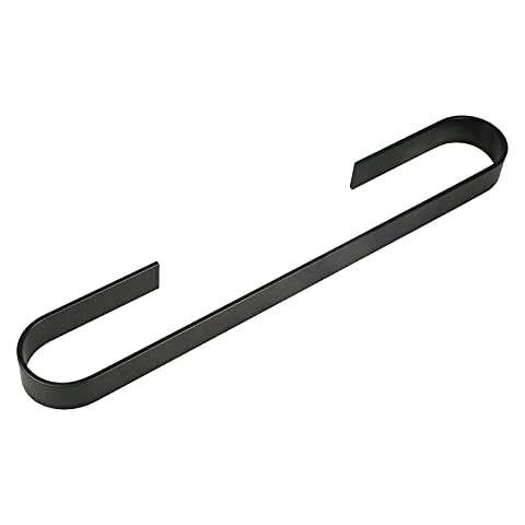 Towel Holder 45cmx6.5cm Aluminum Alloy Towel Rails Wall Mounted Bathroom Accessories Self Adhesive Towel Rail Black Cover
