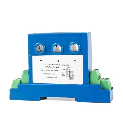 Hall current transmitter trifásico AC 0-50A con salida seleccionable de 0-10V para control PLC 2