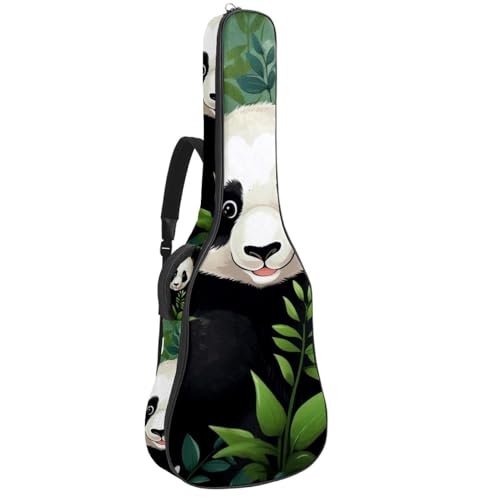 Sac pour guitare grand format imperméable imprimé panda multicolore