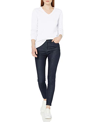 Image of Amazon Essentials Women's Lightweight Long-Sleeve V-Neck Cotton Sweater