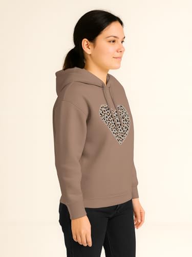 Image of HELLCAT Trendy Cotton Blend Hoodie for Women | Stylish Winter Hooded Sweatshirt for Women