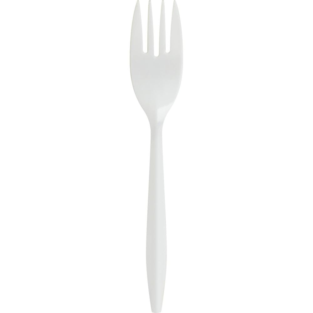 Amazon.com: Genuine Joe Medium Weight Plastic Fork, White, 1000