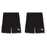 Fußball PUMA Kinder Liga Training Shorts Core Jr Hose,schwarz(PUMA Black / PUMA White), 128