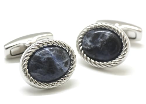 サイモン・カーター(SIMON CARTER) チャールズ オーバル カフス（ソーダライト） カフスボタン カフリンクス