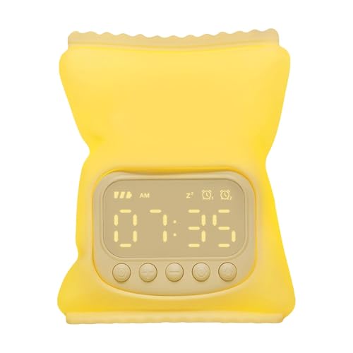 Despertador Para Niños - Despertador Digital Con Forma De Dibujos Animados, Divertido Despertador Para Niños | Pantalla LED Ajustable Con Luz Nocturna, Volumen De Alarma Ajustable, Reloj Alimentado