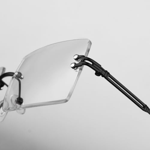 Image of SAM AND MARSHALL HARPER Eyeglass I Light Weight Frames I Rectangle Shape I Sheet Metal Frames I Prescription Friendly I Men & Women