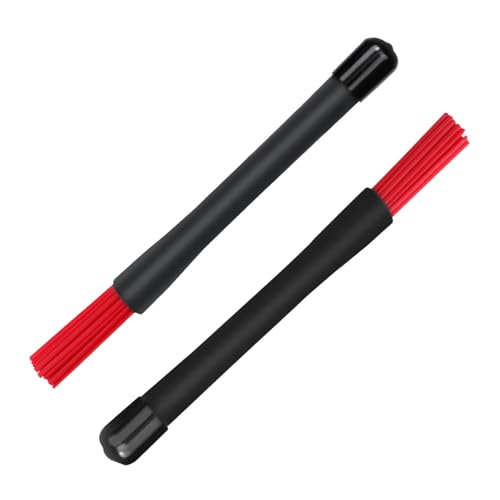 Baqueta roja duradera para percusión con punta de nylon miniatura 1