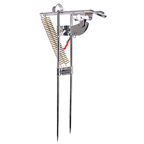HoSayLike Automático Tip-up Soporte para cañas de Pescar de Pescado Gancho Setter para Varilla de Acero Inoxidable, portátil cañas de Pesca a Mosca cañas de Pesca Agua Dulce