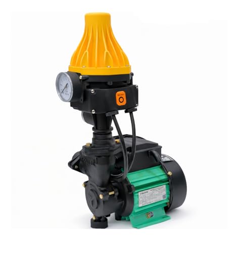 Image of V Guard 1 hp Automatic Pressure Booster Pumps with Torque Boost Technology, for Household (Upto 3-4 Bathrooms), 1 Year ON-SITE Warranty