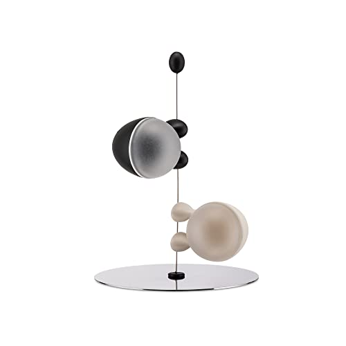 Alessi Lilliput - Salero y pimentero, Color Blanco y Negro