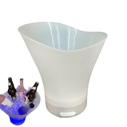 Luci per il secchiello del ghiaccio, illumina il secchiello del ghiaccio | di ghiaccio illuminato da 7 litri - Secchio refrigerante colorato luminoso, contenitori per bevande impermeabili con altoparl