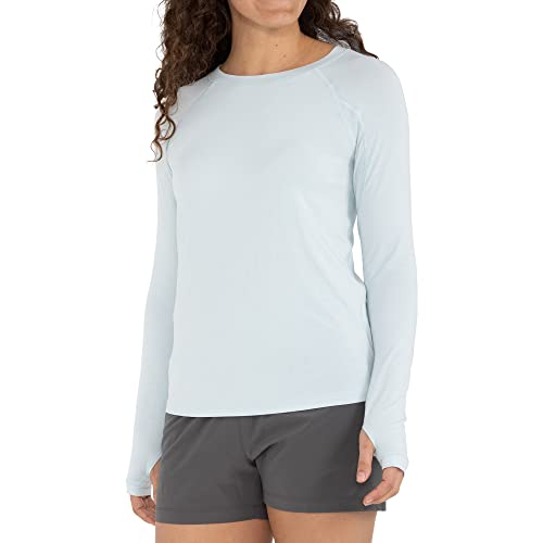 Free Fly Women's Shade Long Sleeve Shirt - UPF 50+ Sun Protection, Breathable, Ultra Soft Sun Blocking Shirts for Women - Tide Pool, Medium