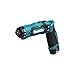 Price comparison product image Makita DF012DSE 7.2V Li-ion Pencil Drill Driver Complete with 2 x 1.5 Ah Li-Ion Batteries and Charger Supplied in A Carry Case