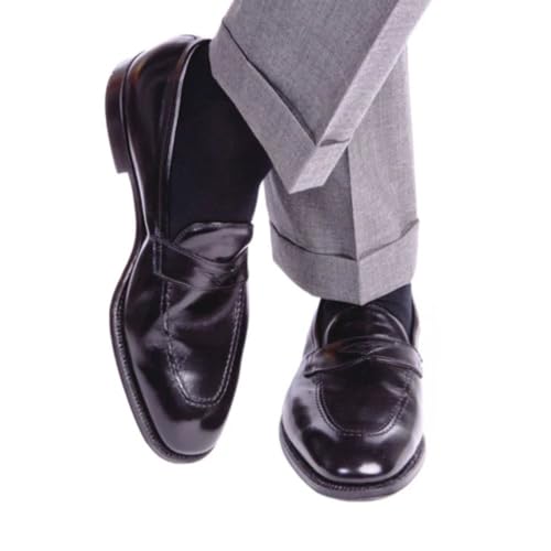 Trafalgar Men's Sutton Fine Merino Wool Solid Color Ribbed Socks3