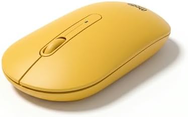 （07:30時点） メディアモンスター 2.4GHz 無線 ワイヤレス マウス 薄型 軽量 静音 3ボタン dpi切替 単3乾電池 1本使用 アースカラー イエロー MM-MOU3BYL