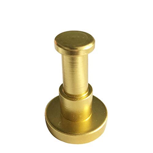 粘着 フック クリア 壁掛けフック 強力粘着フック 貼り付け跡なし 透明なフック 防水 耐荷重10KG(5個セット) (ゴールド)