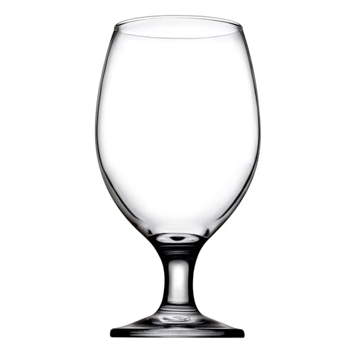 PASABAHCE Bierseidel mit Stiel Bistro 400 ml bis zum Rand Glas transparent 1 Stück