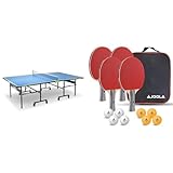 JOOLA Mesa DE Ping Pong Exterior Rally - Resistente a la Intemperie - Plegable y Fácil de Montar & 54825 Set de Tenis, única (54825)