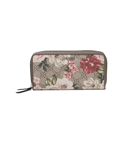 Nine West Zuri SLG Zip Around Wallet, Fall Cinder Floral