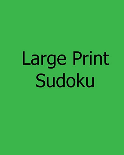 Large Print Sudoku: Easy Level Puzzles
