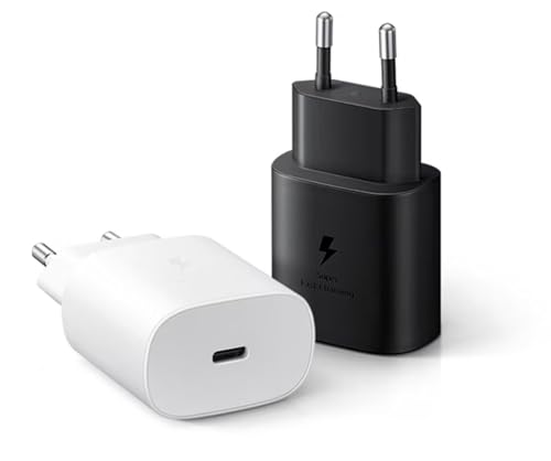S24 Schnellladegerät 25W USB-C Netzteil,fürSamsungGalaxyS25/S23/S22/S21/S20/Note20 /FES10 S9 S8 A55 A54 A53 5g A52 A51 A50 A34 A33 A23 A13 A12,iPhone17 16 15/Pro/Pro Max/Plus Ladestecker Ladeadapter