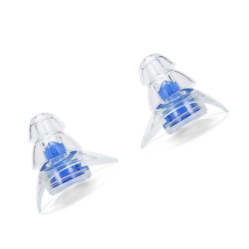 LALADEFIEE Tapones de Silicona Reutilizables para Dormir y Protección Auditiva Aislamiento de Ruido para Conciertos y Trabajo Ergonómicos y Cómodos para Uso Prolongado Azul