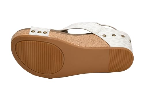 Image of Corkys Footwear Womens Carley Wedges, Featuring Corkys EVA Foam Cushioned Insoles, A 2.5 Inch Heel, Lightweight For All Day Wear, And Hook And Loop Closure