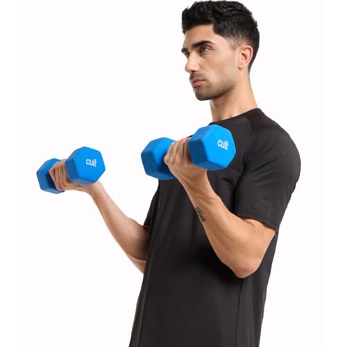 Image of Neoprene Dumbbell 5Kg x 2 Blue