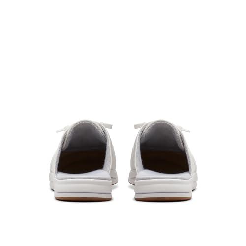 Clarks Clarks CloudSteppers Women's Breeze Clara, White Textile, 9 Medium US