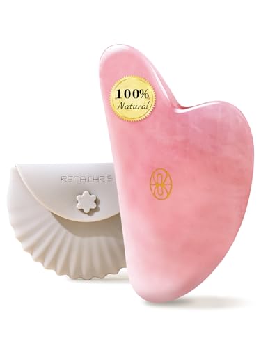 Rena Chris Rose Quartz Gua Sha Facial Tool